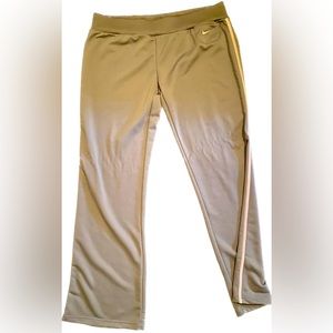 Nike Grey Track Pants with Pink Stripe